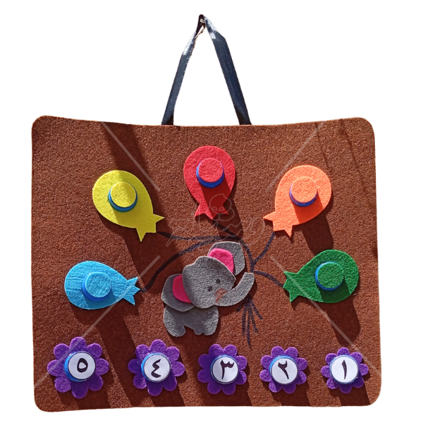 نشاط تطابق الألوان والأرقام - فيلي الصغير والبالونات والزهور